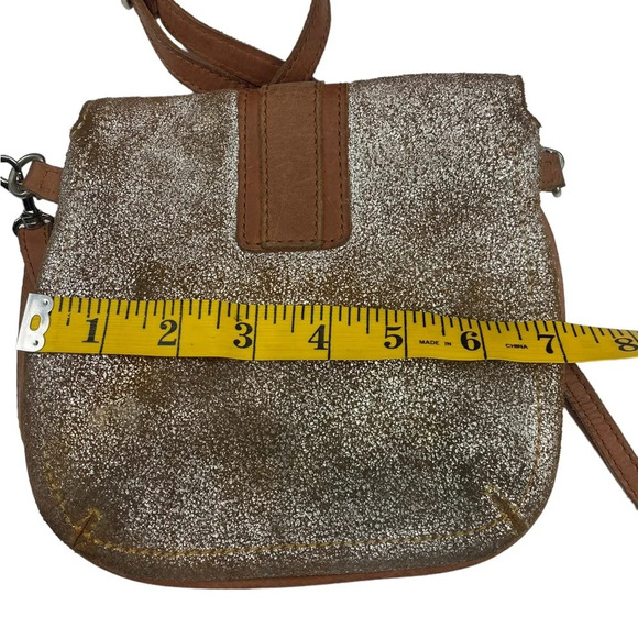 Tano metallic leather small crossbody bag purse - Picture 7 of 7